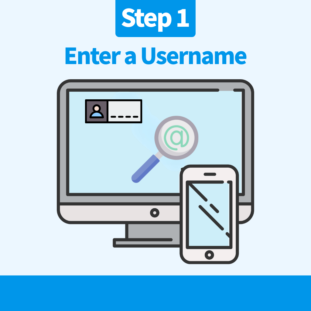 Enter a Twitter username in the box